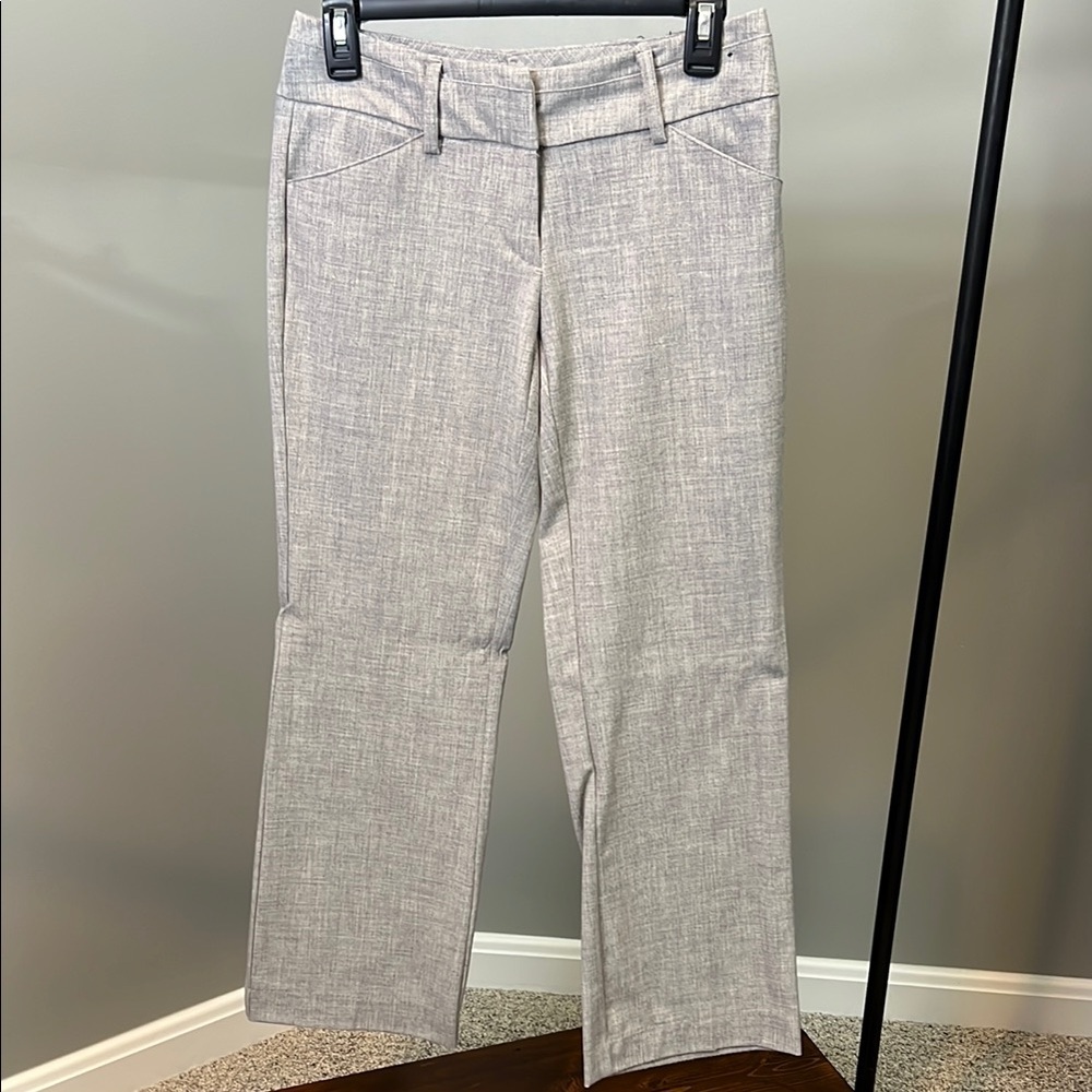 Gray Dress Pants | Straight Leg Dress Pants | Petite Dress Pants